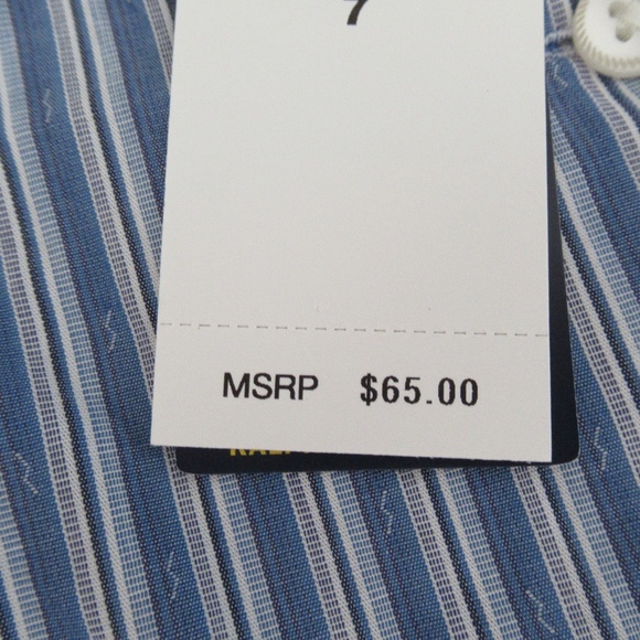 Ralph Lauren Dobby Striped Tiered Dress w/Sash NEW - Picture 7 of 8